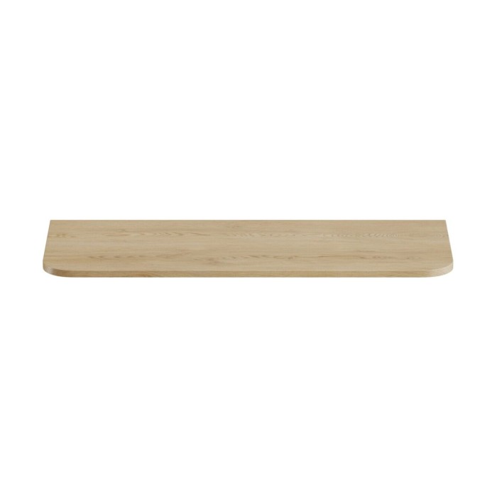 Piano lavabo KORI 120 cm rovere chiaro – Accessorio per mobile sottolavabo