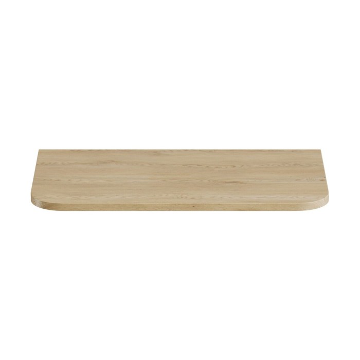Piano lavabo KORI 80 cm rovere chiaro – Accessorio per mobile sottolavabo