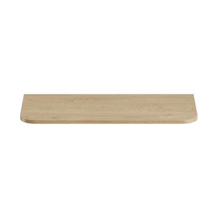 Piano lavabo KORI 100 cm in rovere chiaro – Accessorio per mobile sotto lavabo
