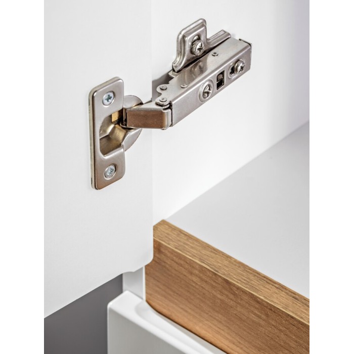 Colonna bagno ASKA 176 cm bianco lucido – Mobile sospeso con vani contenitore