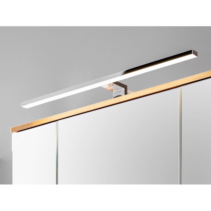 Mueble de almacenamiento para baño ASKA blanco y madera – Modelo suspendido con puertas