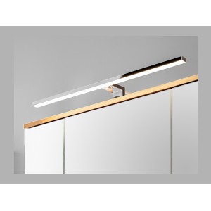 Zoom sur la lampe du meuble de rangement avec miroirs ASKA