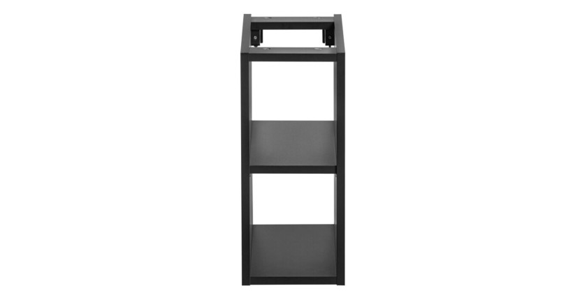 Meuble de rangement noir VANTA vu de face