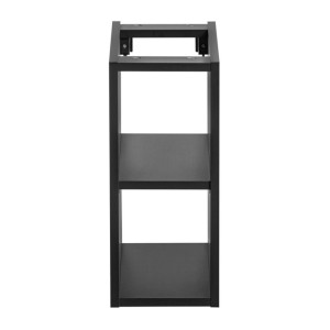 Meuble de rangement noir VANTA vu de face