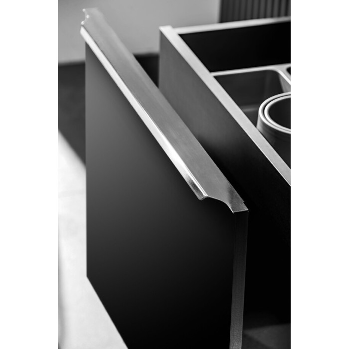 Mobile sottolavabo VANTA 60 cm nero – Modulo sospeso con 2 cassetti