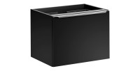 Meuble sous vasque noire 60cm VANTA vu sous un autre angle