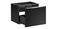 Meuble sous vasque noire 60cm VANTA ouvert