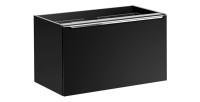 Meuble sous vasque 80cm noir VANTA vu sous un autre angle