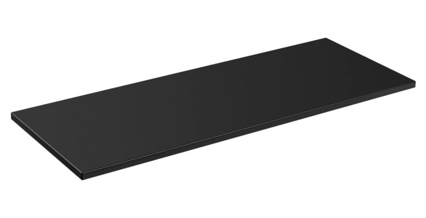 Plan vasque VANTA 140 cm noir – Plateau grande largeur pour meuble sous vasque
