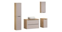 Ensemble complet pour salle de bain beige YOKA