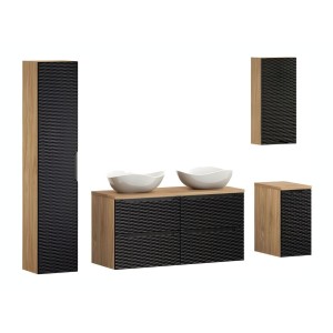 Ensemble complet de salle de bain YOKA noir