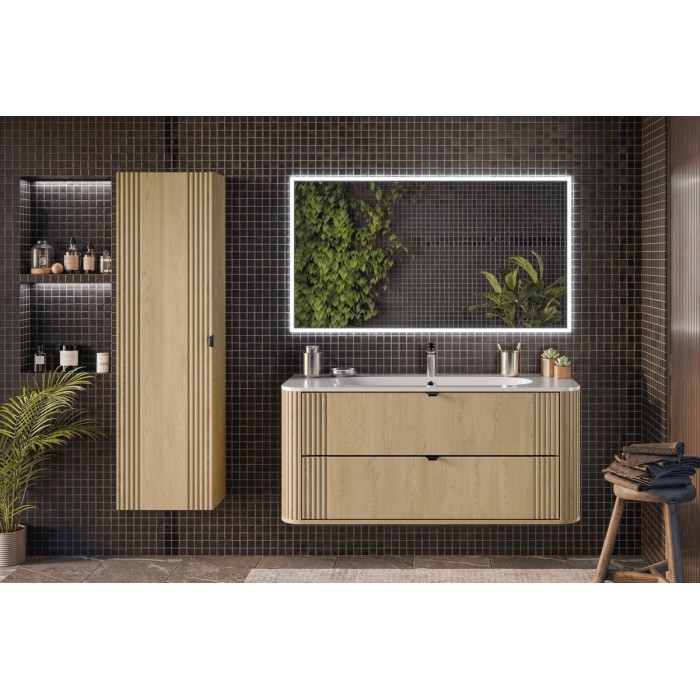Badezimmer-Set KORI: Unterschrank 120cm + Einbauwaschbecken