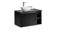Ensemble meubles sous vasque 80cm VANTA noir
