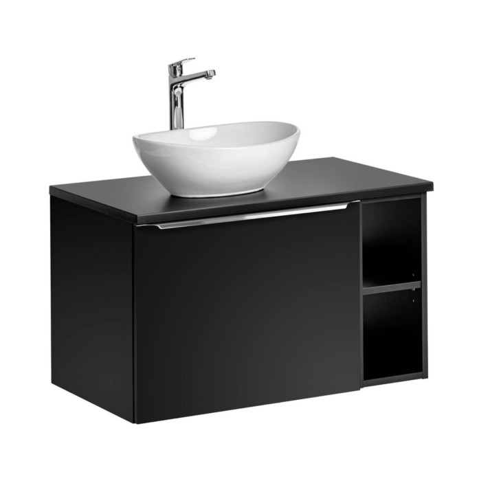 Ensemble meubles sous vasque 80cm VANTA noir