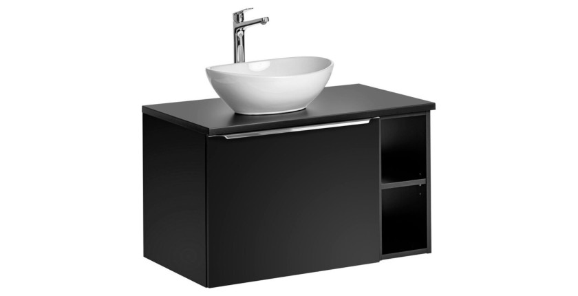 Ensemble meubles sous vasque 80cm VANTA noir