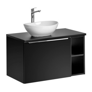 Ensemble meubles sous vasque 80cm VANTA noir