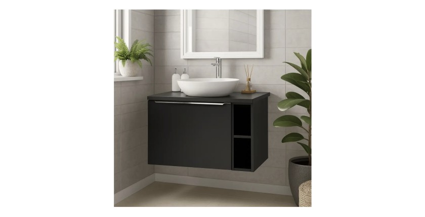 Plan vasque VANTA 80cm mis en situation