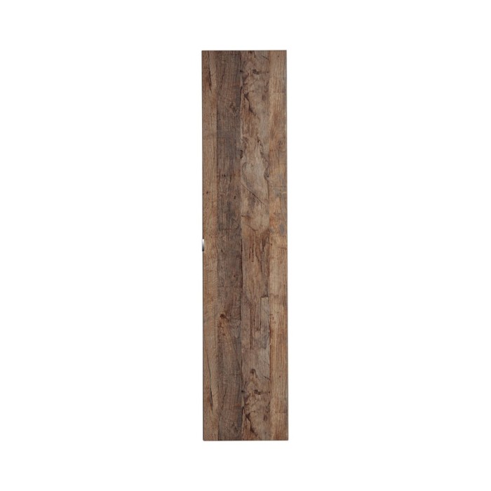 Colonne badkamer VANTA donker eiken 160 cm – Hangend meubel met deur, lade en planken