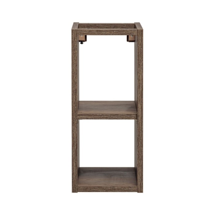 Möbel zur Badezimmeraufbewahrung VANTA dunkle Eiche 20 cm – Hängemodul mit Regal