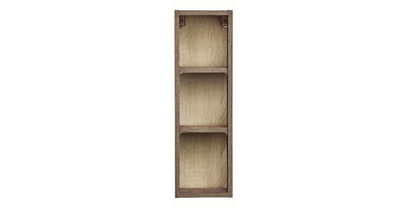 Colonne salle de bain VANTA chêne foncé – Étagères compact