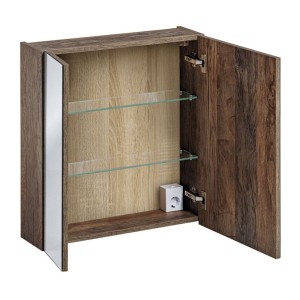 Meuble de rangement avec miroirs VANTA 60cm ouvert