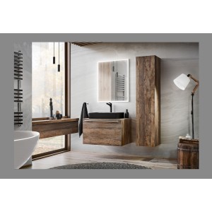 Plan vasque VANTA chêne foncé 100 cm – Tablette de salle de bain