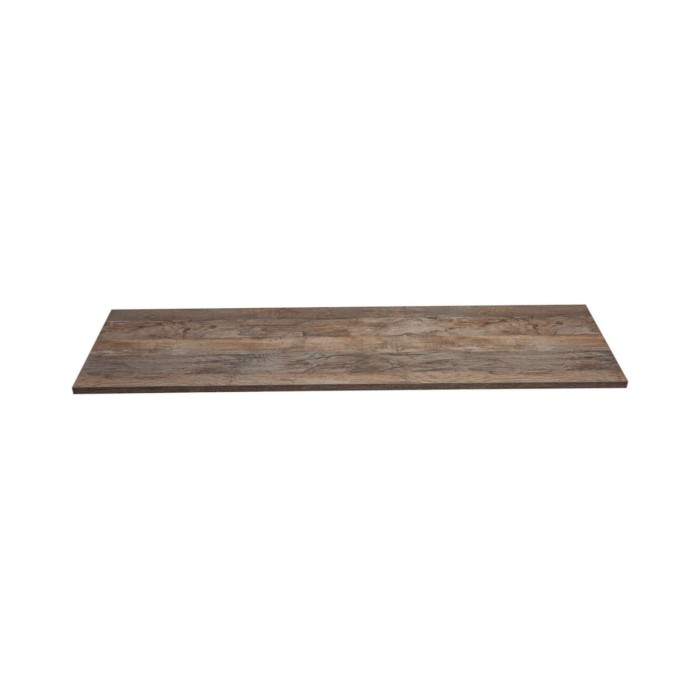 Encimera VANTA en roble oscuro de 120 cm - Estante para baño