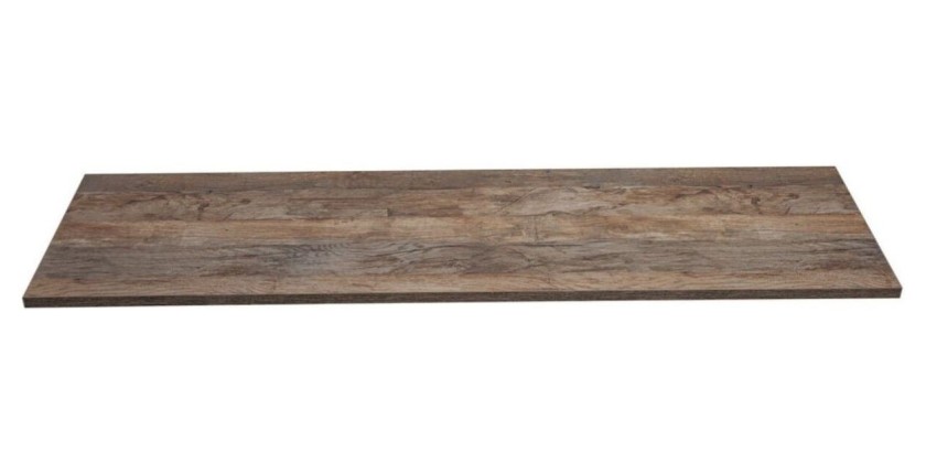 Plan vasque VANTA chêne foncé 120 cm – Tablette de salle de bain