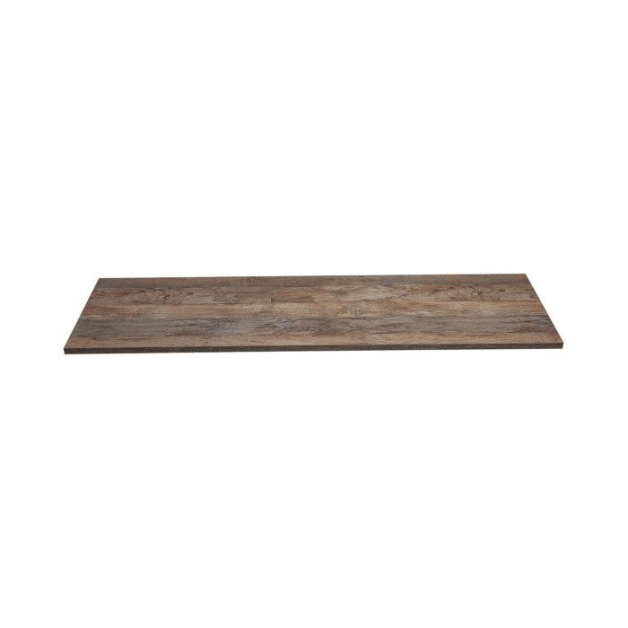 Encimera VANTA en roble oscuro de 160 cm – Estante de baño