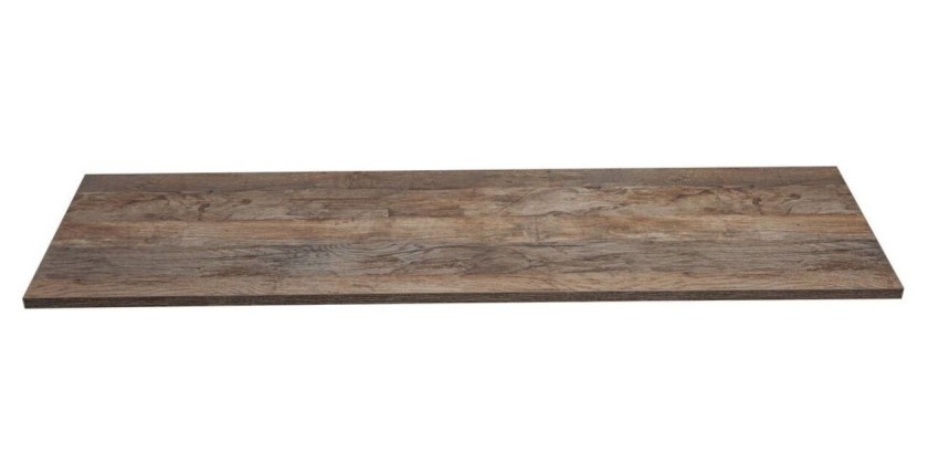 Plan vasque VANTA chêne foncé 160 cm – Tablette de salle de bain