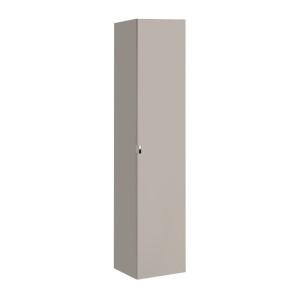 Colonne salle de bain VANTA taupe – meuble suspendu 160 cm avec porte et tiroirs