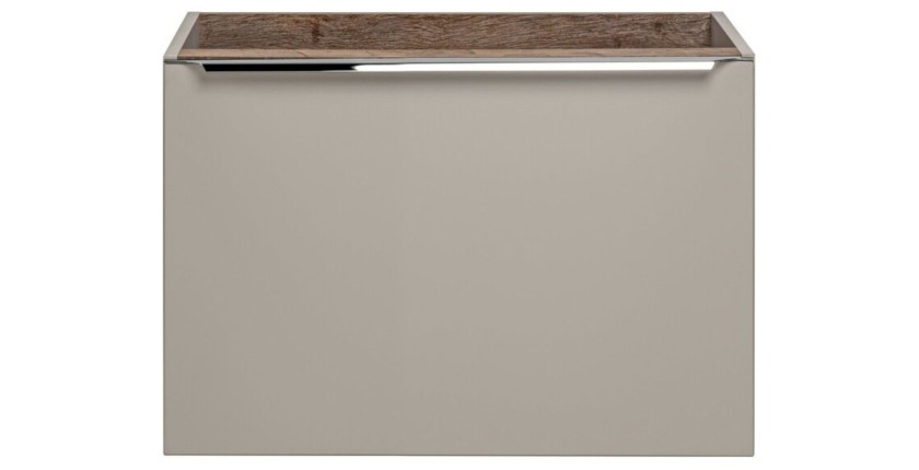 Meuble sous vasque VANTA taupe 60cm vu de face