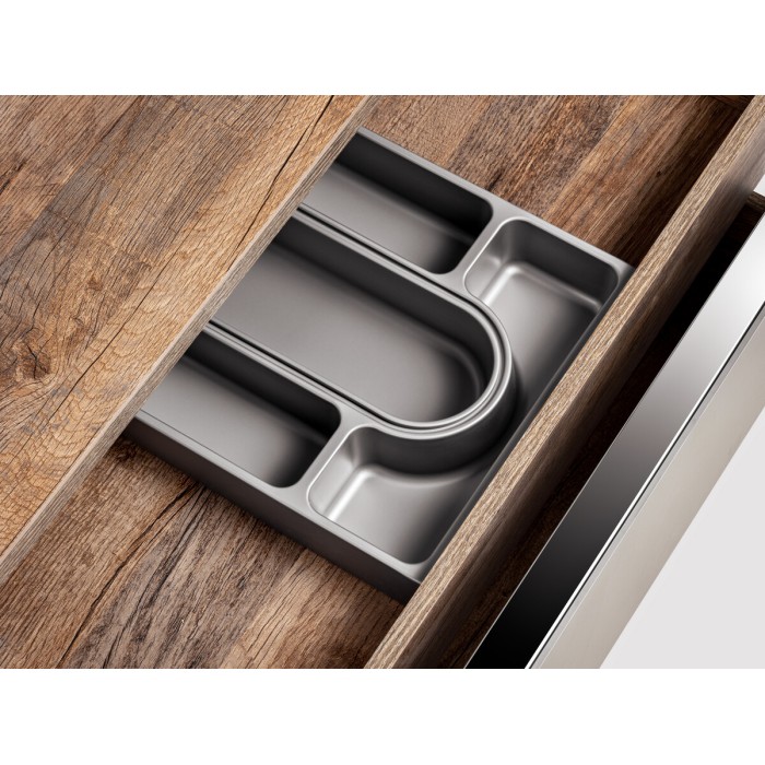Mobile sottolavabo VANTA taupe 60 cm – modello sospeso con 2 cassetti
