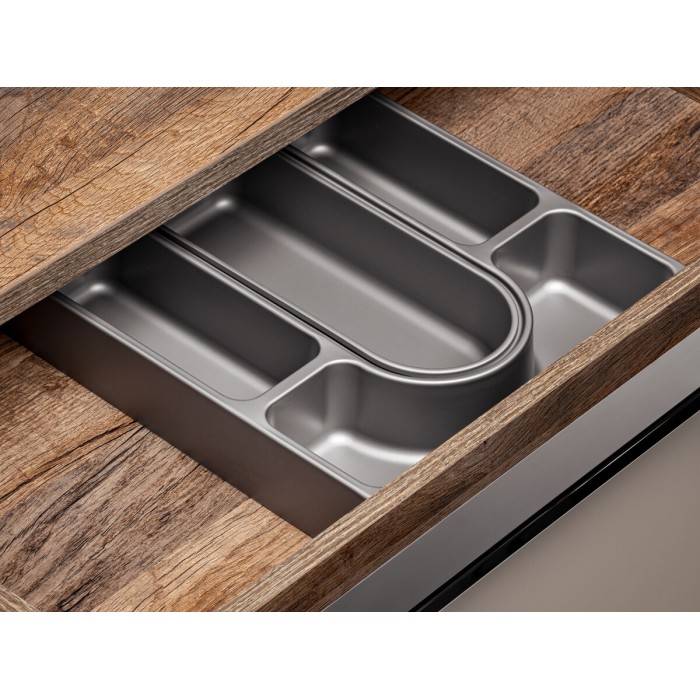 Mobile sottolavabo VANTA taupe 60 cm – modello sospeso con 2 cassetti