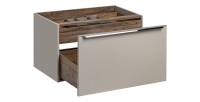 Meuble sous vasque VANTA taupe 80cm ouvert