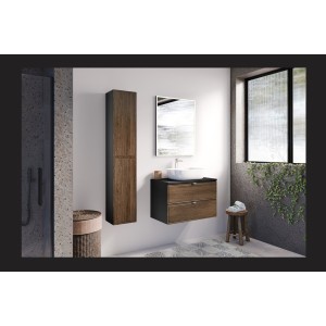 Demi colonne de rangement SAVIA 80cm mise en situation