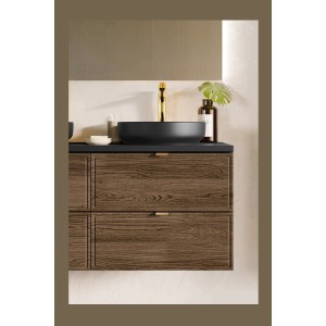 Meuble sous vasque SAVIA 60cm vu de face dans un décor