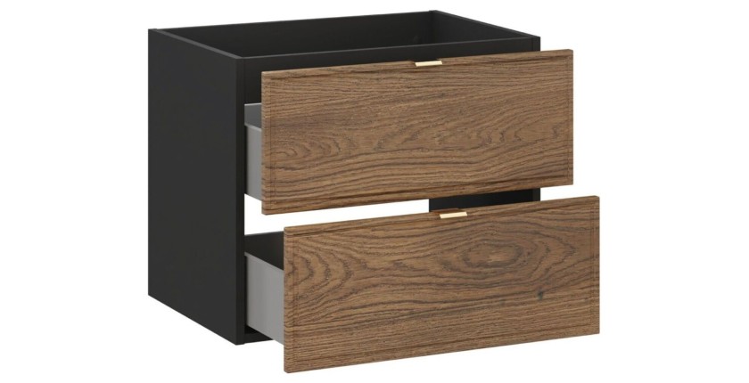 Meuble sous vasque SAVIA 60cm ouvert