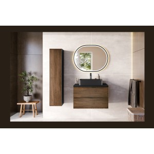 Meuble sous vasque SAVIA 80cm mis en situation vu de face