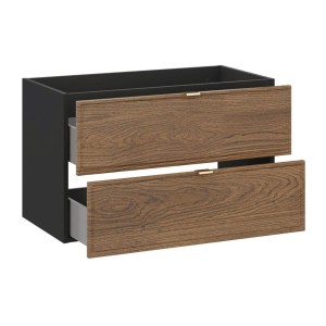 Meuble sous vasque SAVIA 80cm ouvert