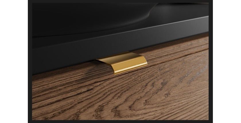 Zoom sur l'une des poignées du meuble sous vasque SAVIA 80cm