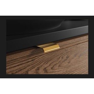 Zoom sur l'une des poignées du meuble sous vasque SAVIA 80cm