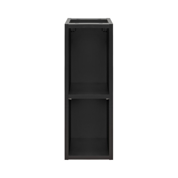 Mobile da bagno aggiuntivo sotto lavabo KINOKO – 2 ante – Grigio antracite – L20 × P57 × H46 cm – Da appendere