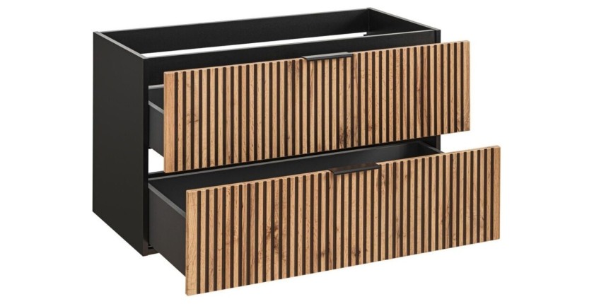 Meuble sous vasque KINOKO 100cm ouvert