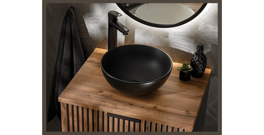 Zoom sur le haut du meuble sous vasque KINOKO 60cm