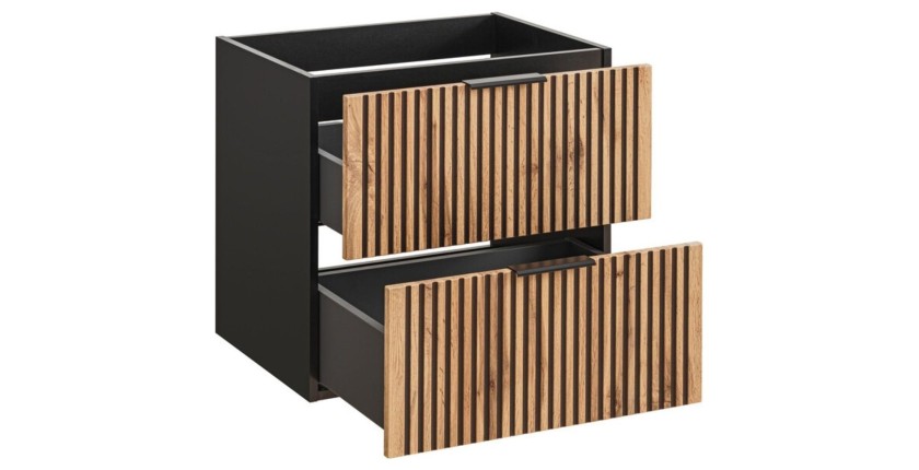 Meuble sous vasque KINOKO 80cm ouvert