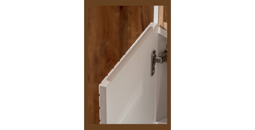 Zoom sur le haut de la porte de la colonne AOKI