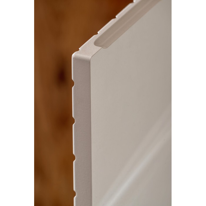 Columna de baño AOKI – 2 puertas – Acabado beige cachemira con motivos de espiga – L30 × P25 × H140 cm – Para colgar