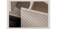Zoom sur le haut du tiroir du meuble sous vasque AOKI 60cm