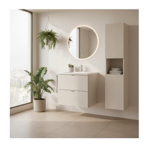 Meuble sous vasque AOKI 60cm mis en situation